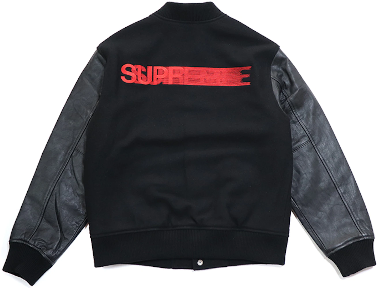 Supreme 2018 Cruise Supreme Motion Logo Varsity Jacket Black