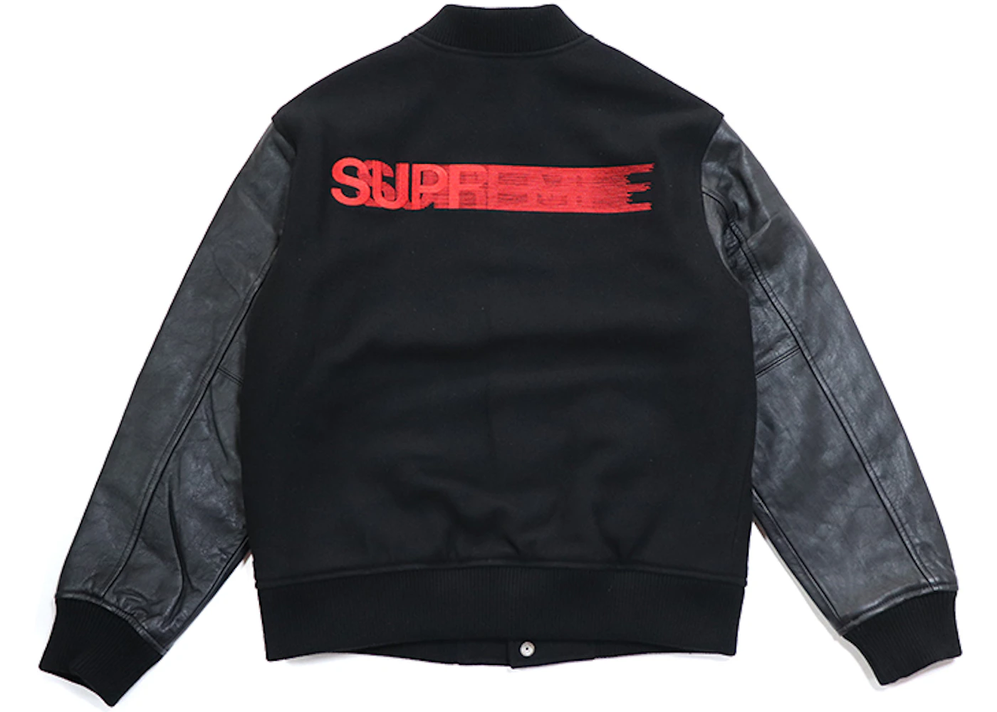 Supreme Motion Logo Varsity Jacket Black Men's FW18 US
