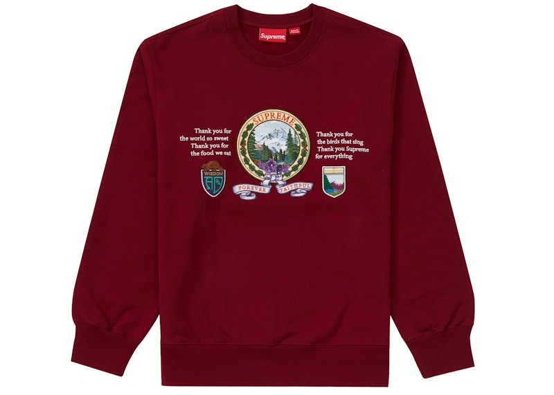 Supreme Mountain Crewneck Cardinal - FW19 - US