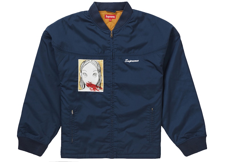 Supreme Mug Shot Crew Jacket Black Men's - FW19 - GB