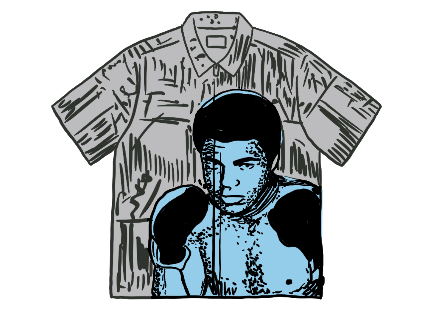トップスsupreme Muhammad Ali Zip Up S/S Shirt