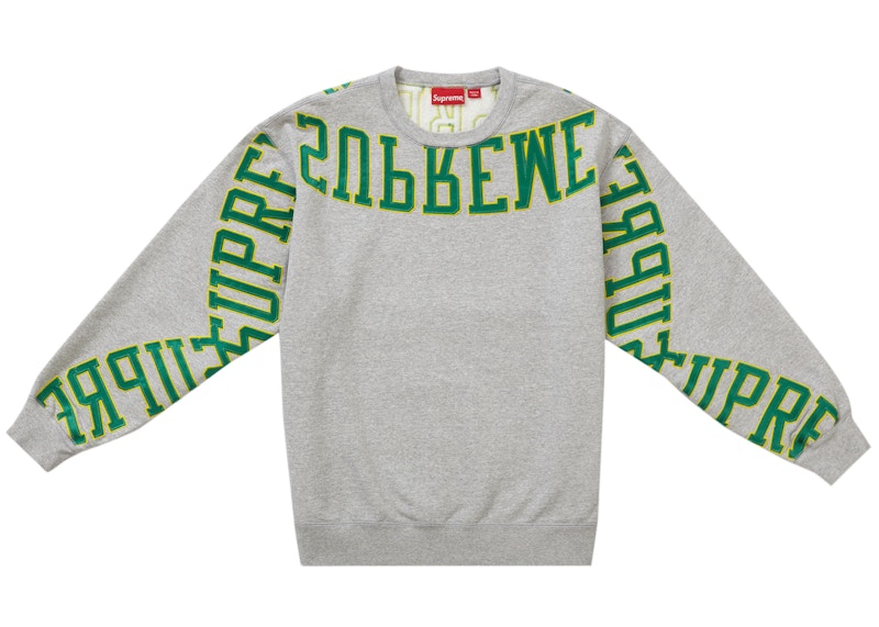 Supreme Multi Arc Crewneck Heather Grey Men's - SS22 - GB