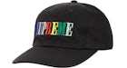 Supreme Multi Color Logo 6-Panel Schwarz