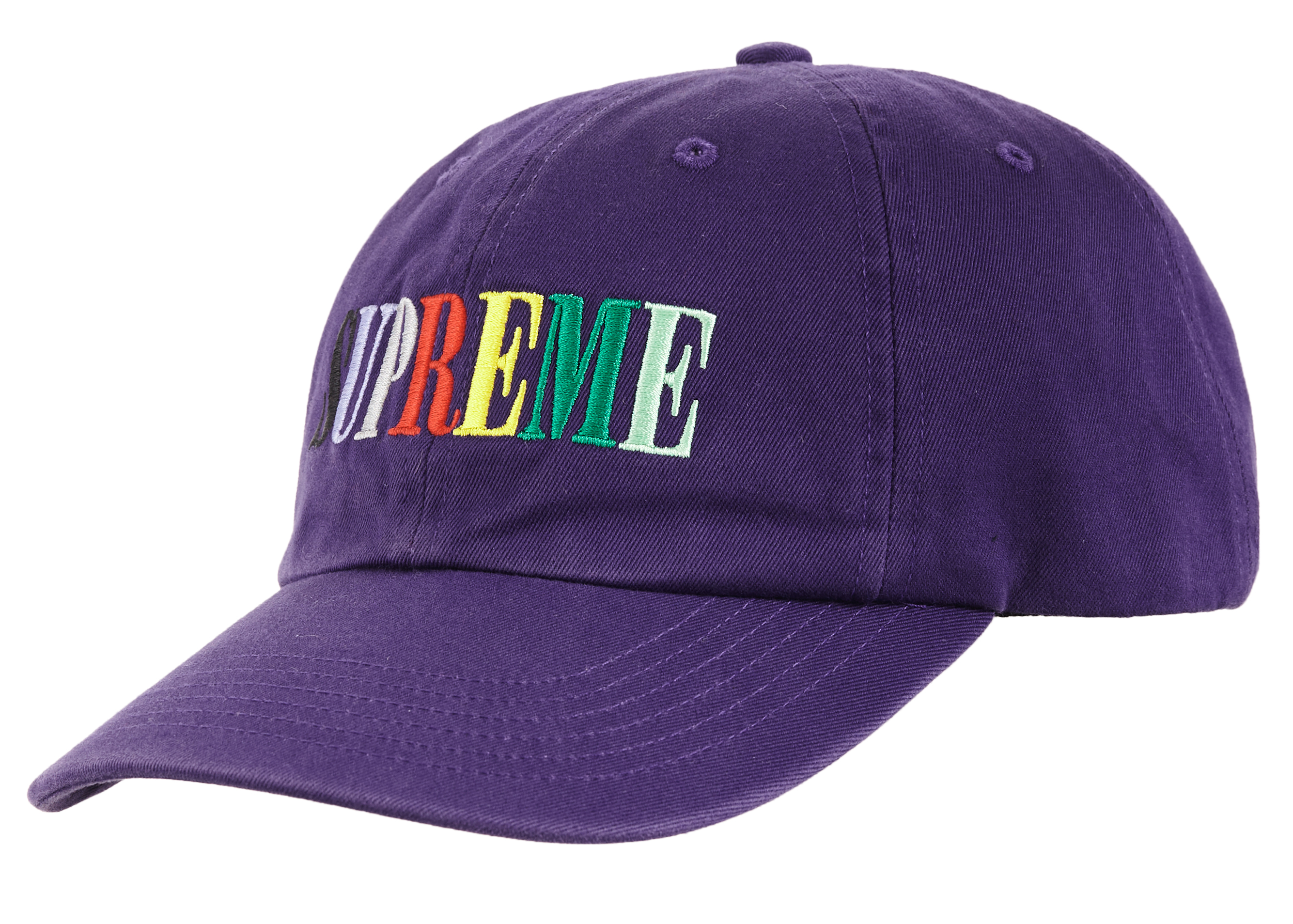 Supreme Multi Color Logo 6-Panel Black - FW20 - US