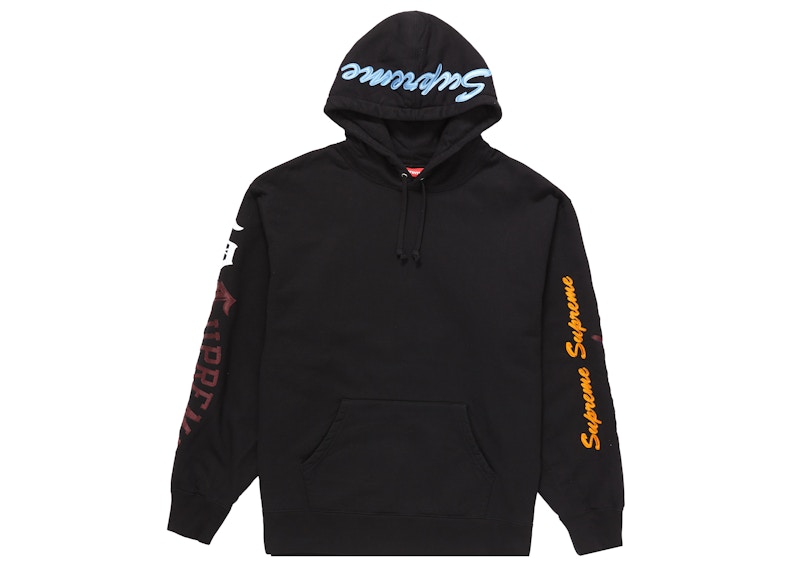 Supreme Multi Logo Hooded Sweatshirt Black Men's - FW21 - US