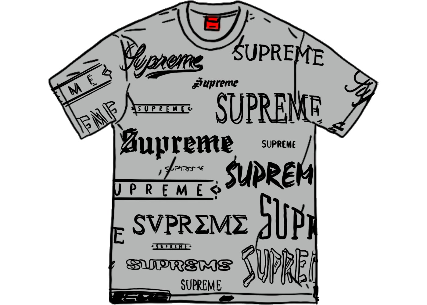 Supreme tee shirt femme sales