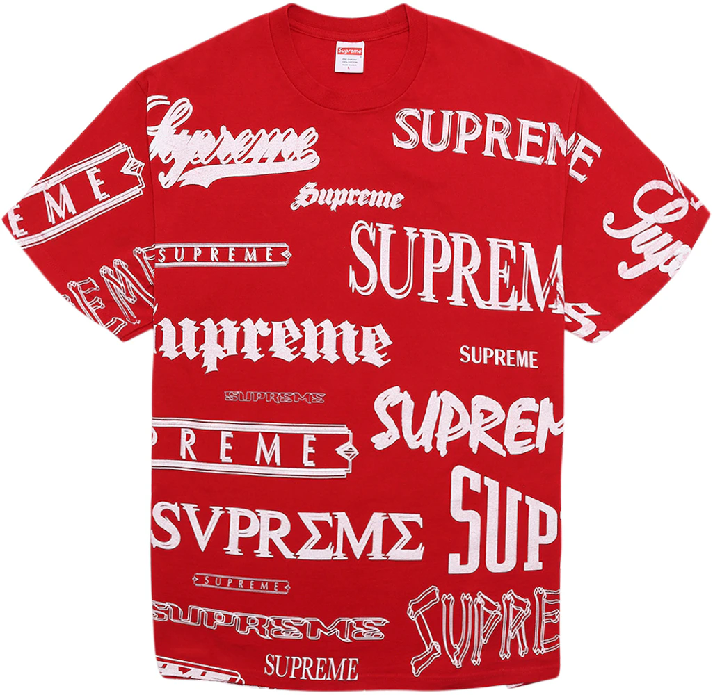Supreme Group T-Shirt 'Red