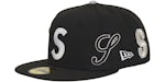 Gorra a la medida Supreme Multi S Logo New Era 59Fifty Fitted en negro