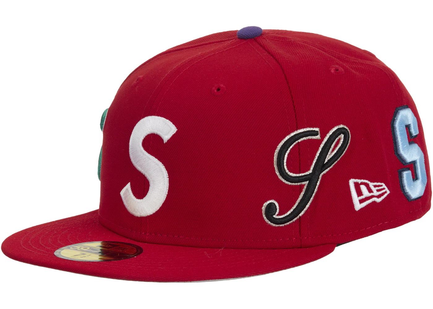 Supreme Multi S Logo New Era 59Fifty Fitted Hat Red SS25 US