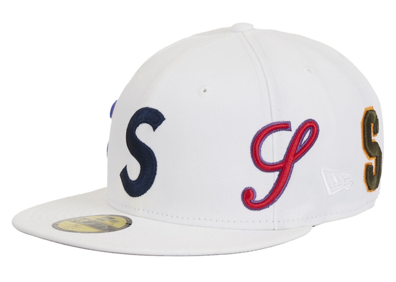 Supreme Multi S Logo New Era 59Fifty Fitted Hat White - SS25