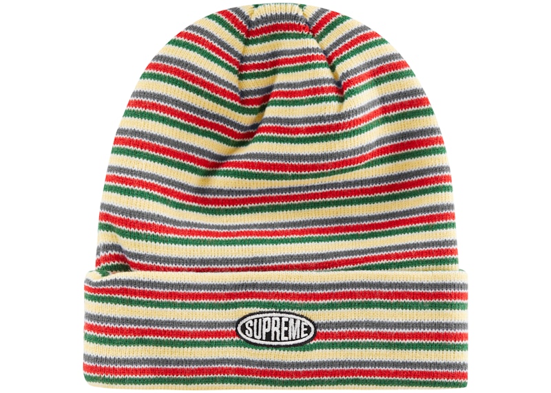 Striped store supreme beanie