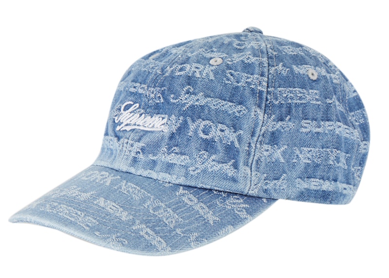 Supreme Jacquard Logos Denim 6-Panel