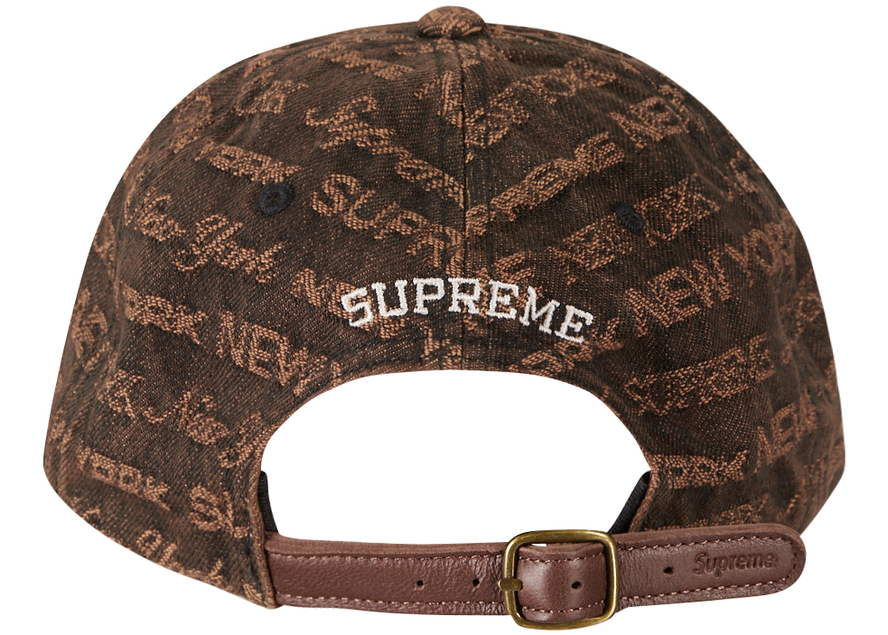 Supreme Multi Type Jacquard Denim 6-Panel Brown - FW22 - US