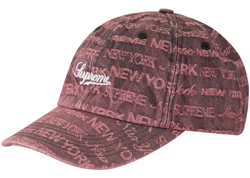 Supreme Multi Type Jacquard Denim 6-Panel Black - FW22 - JP