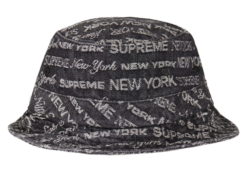 Supreme Multi Jacquard Denim Crusher 黒 | myglobaltax.com