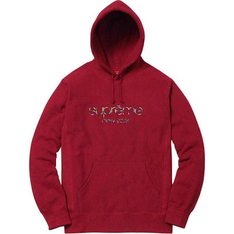 Supreme multicolor 2025 classic logo hoodie