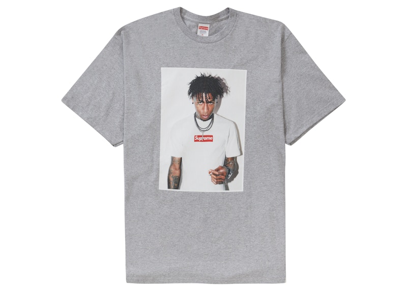 Supreme NBA Youngboy Tee Heather Grey | hartwellspremium.com