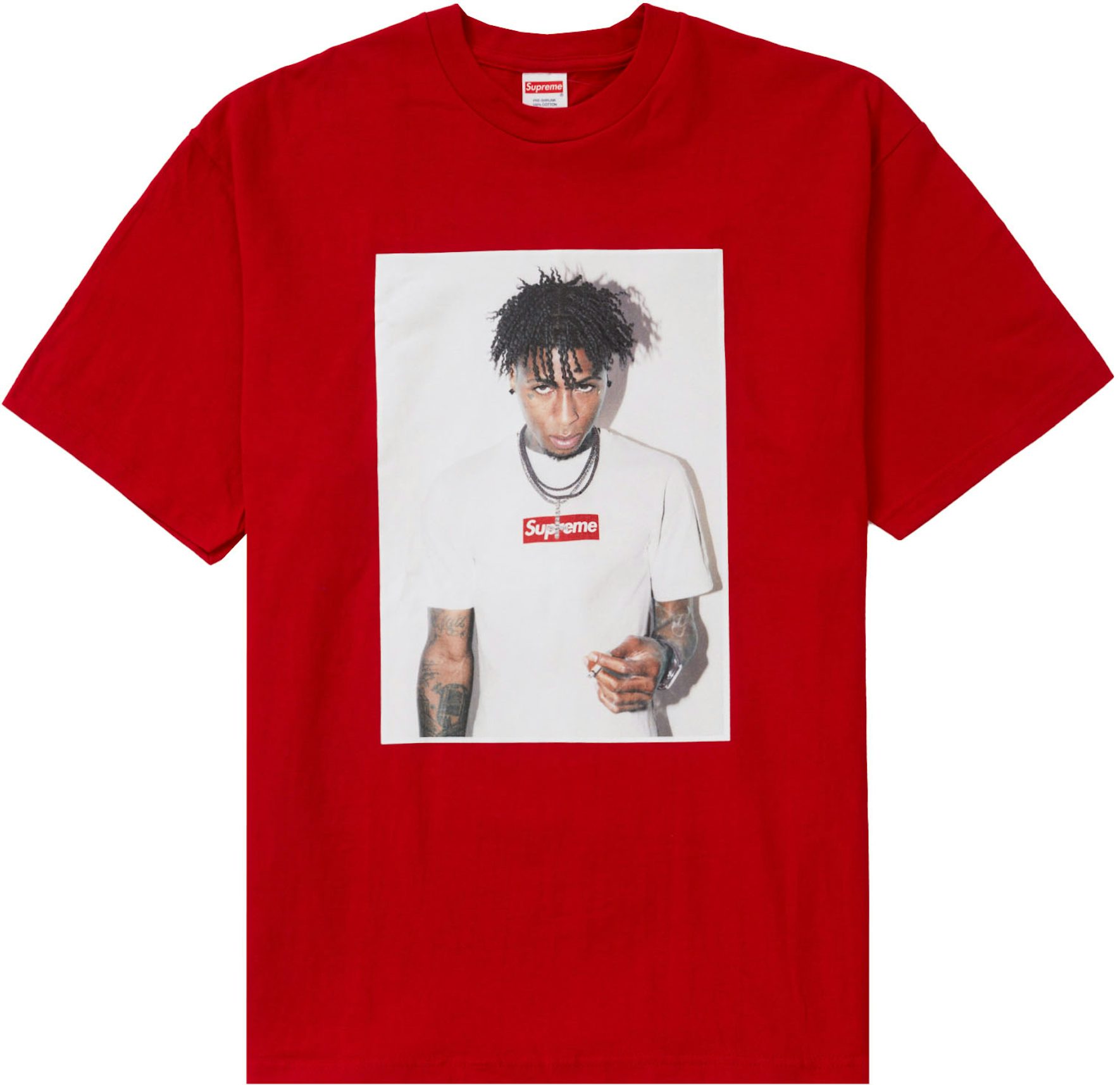 Supreme White Red Luxury 3D T-Shirt Limited Edition
