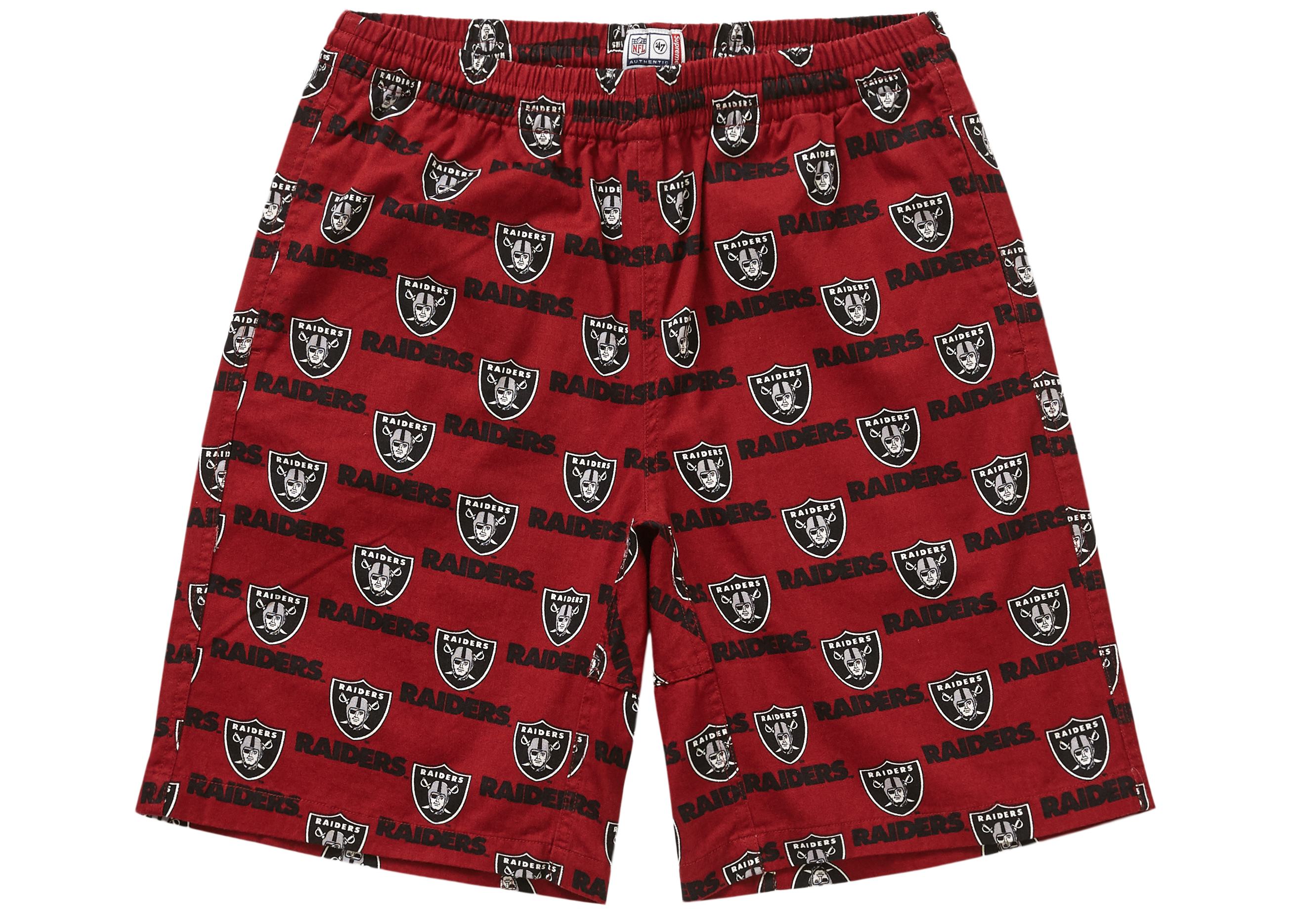 Supreme NFL x Raiders x '47 Twill Short Black Men's - SS19 - US