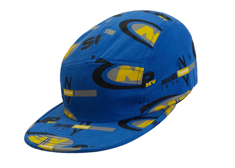 blue and yellow supreme hat