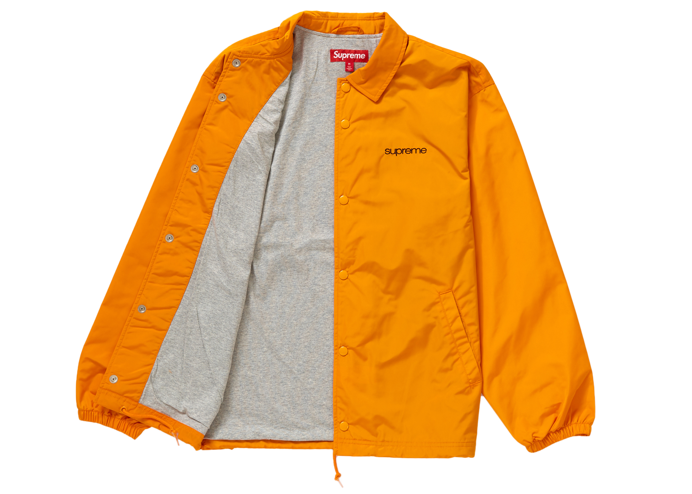 Supreme NYC Coaches Jacket Orange Mシュプリームオンライン購入