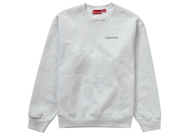 Supreme NYC Crewneck Ash Grey Men's - FW23 - GB