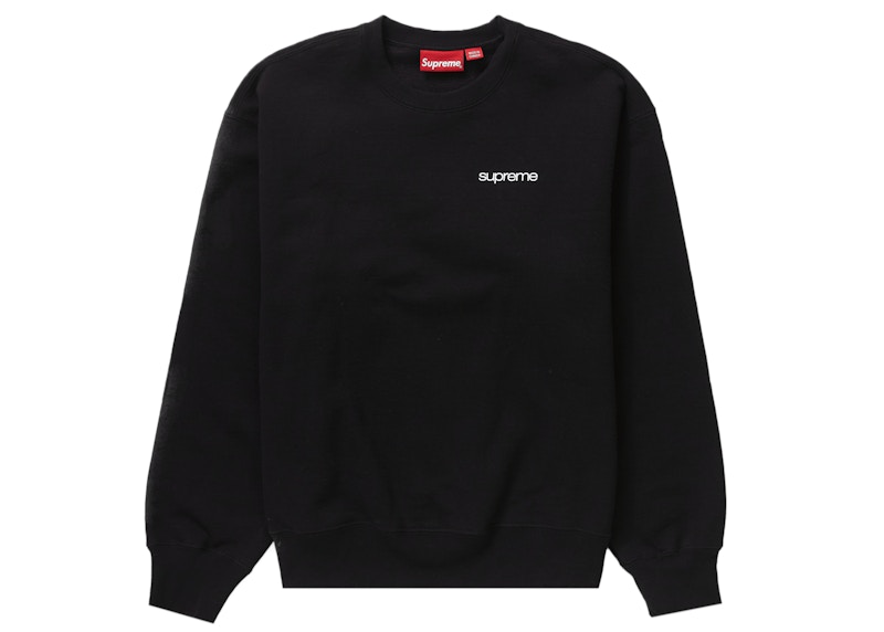 24時間限定！ Supreme Crewneck Box Supreme 新品 高評価の Crewneck シュプリーム Logo Mサイズ  Crewneck Box Black Box Mサイズ トップス