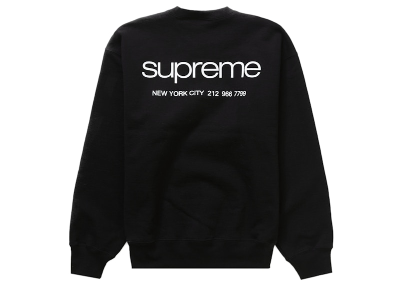 23fw Supreme Nyc Crewneck Black XLご希望を教えてください