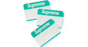 Supreme Name Badge Stickers (Pack of 100) Green