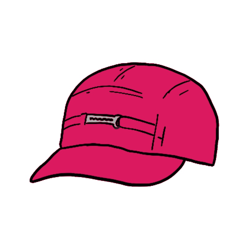 Supreme Name Plate Camp Cap Dark Magenta