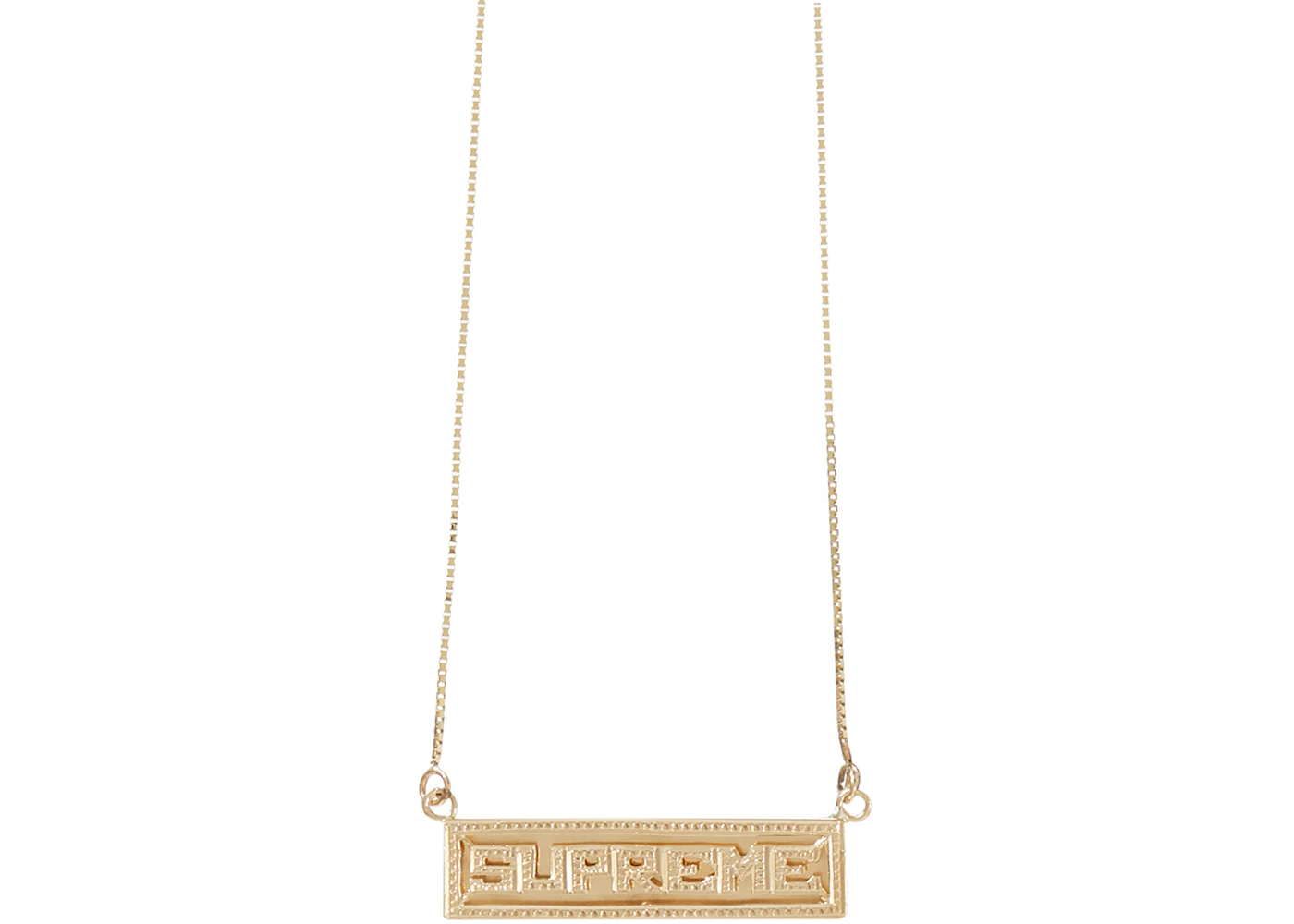 Supreme gold necklace Outlet