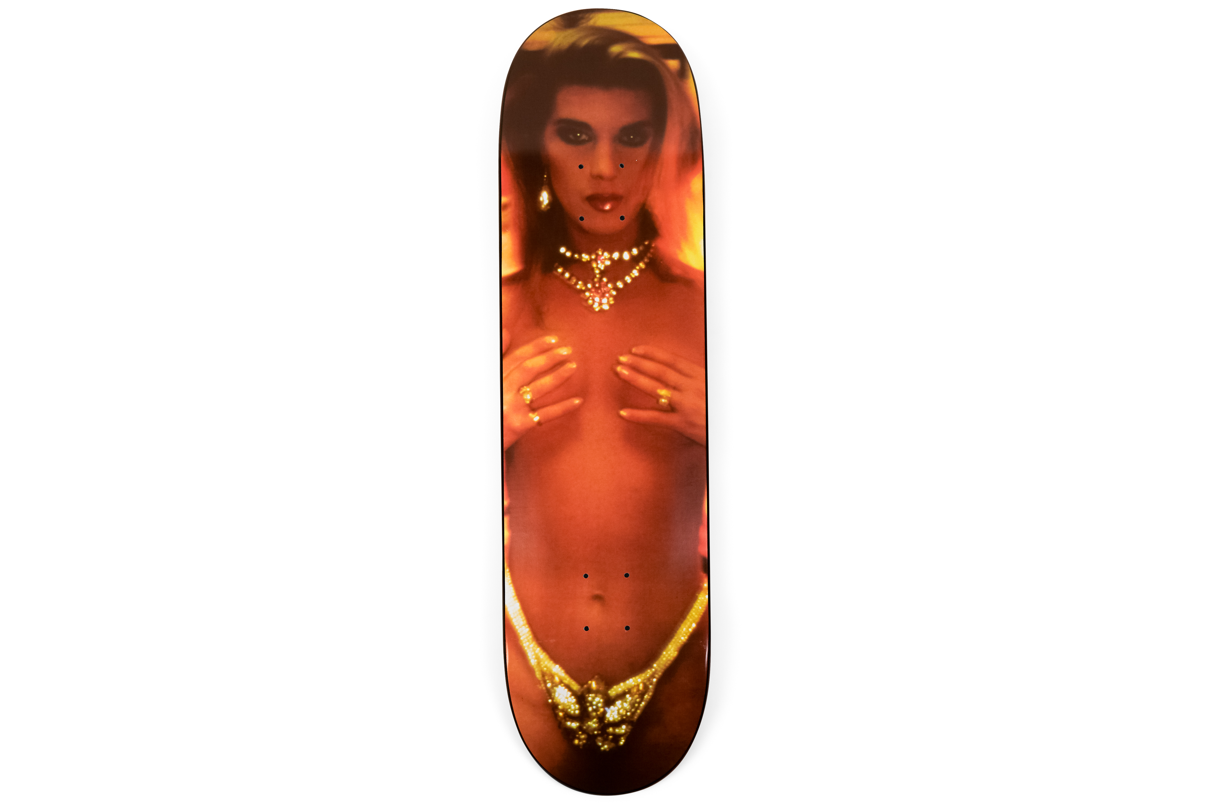 Supreme Nan Goldin Kim In Rhinestones Skateboard Deck Multi