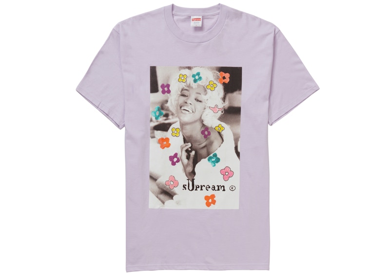 supreme light purple tee