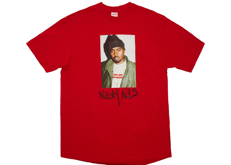 Supreme Nas Tee Red Men's - FW17 - US