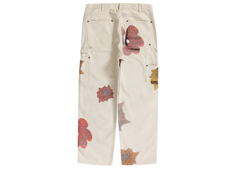 Supreme Nate Lowman Double Knee Painter Pant Natural Men's - SS22 - US