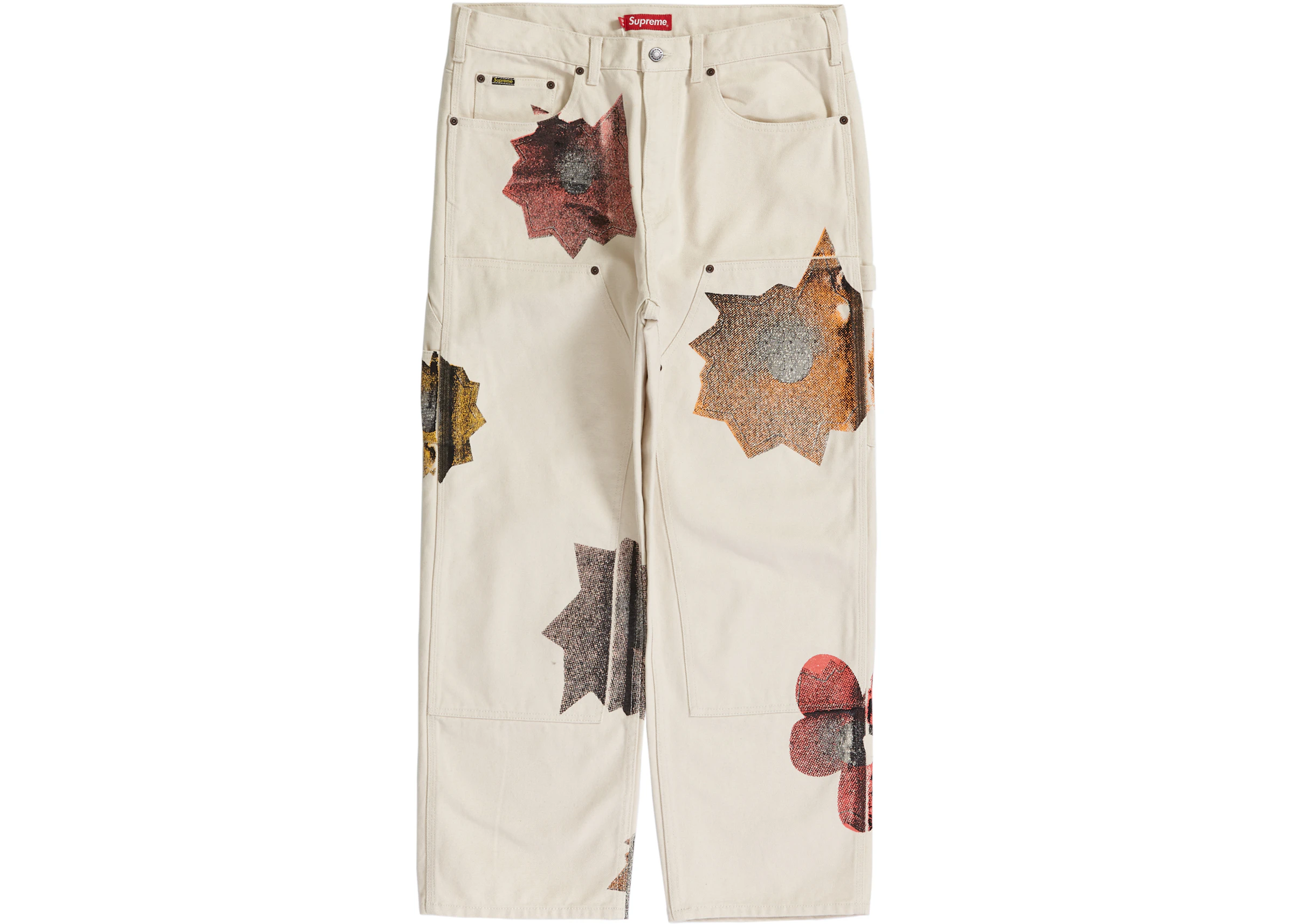Supreme Nate Lowman Double Knee Painter Pant Natural - SS22 - US
