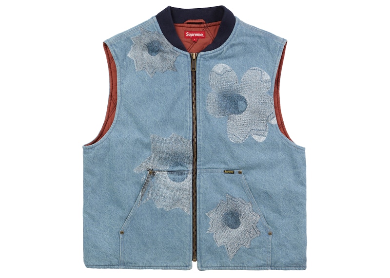 Supreme Nate Lowman Work Vest Denim