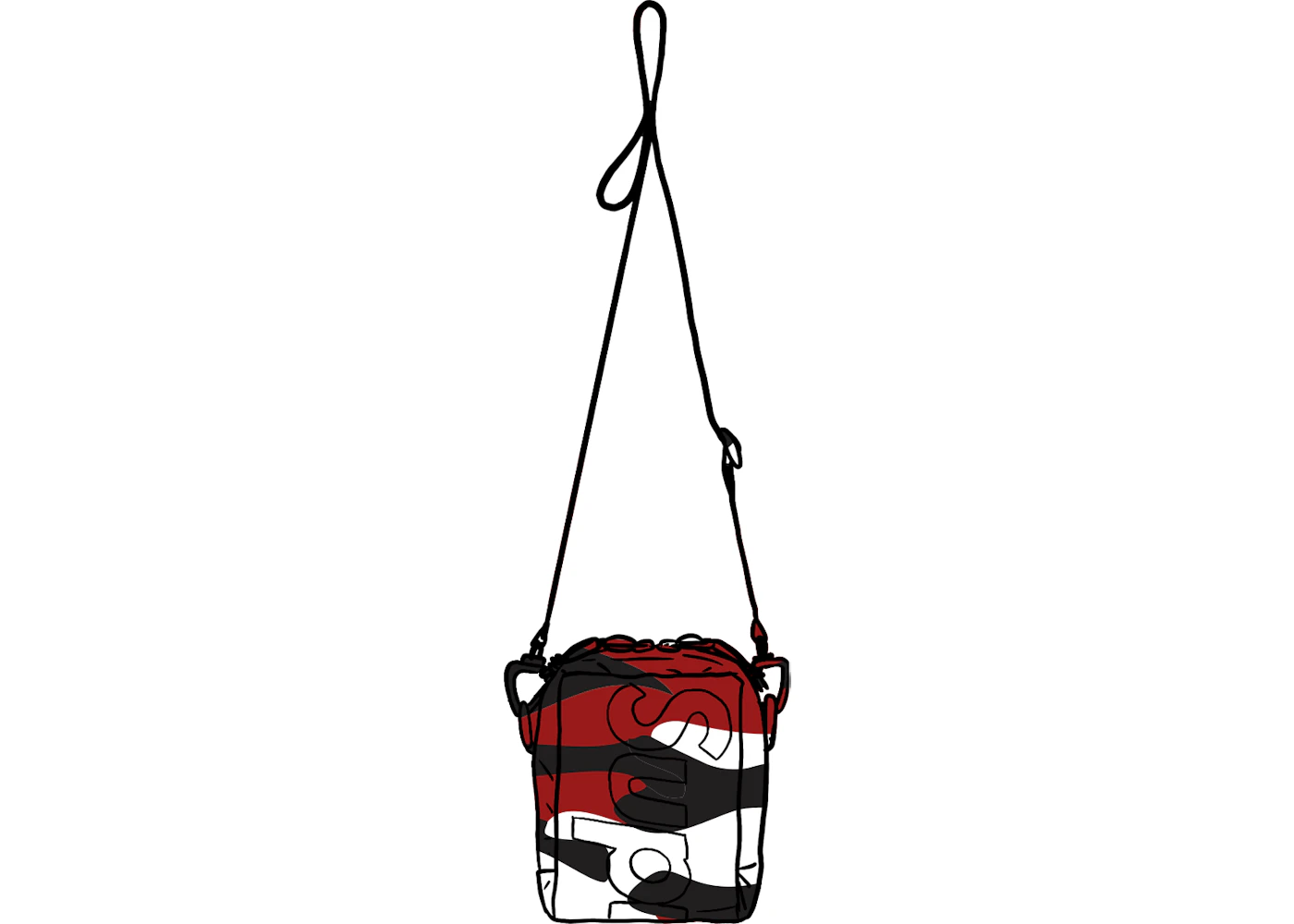Supreme Neck Pouch (SS21) Red Camo