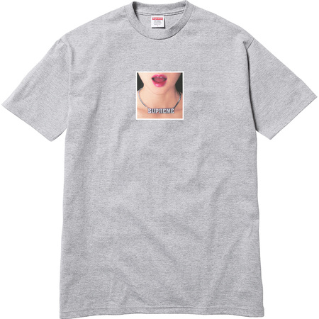 Supreme Necklace Tee Heather Grey - SS18 - US