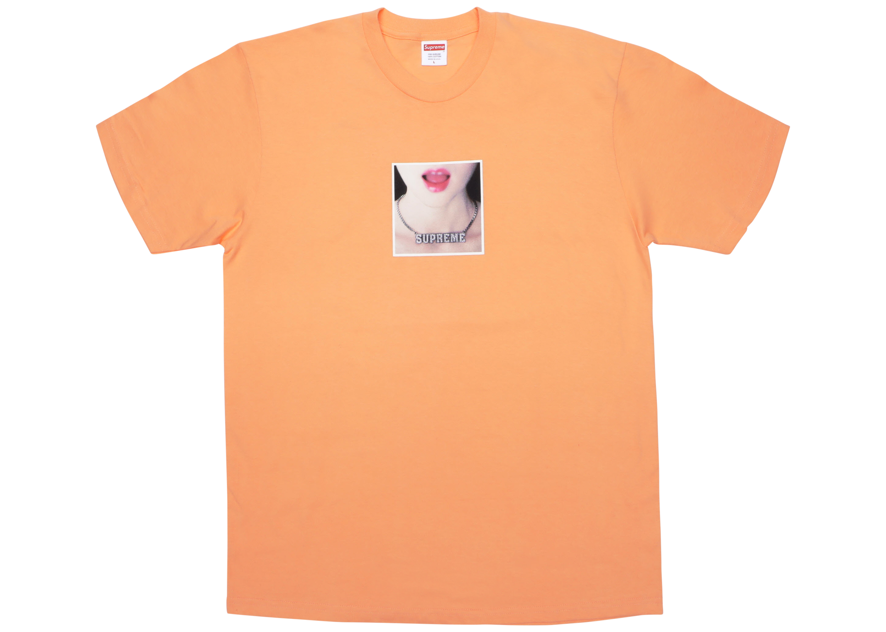 Supreme Necklace Tee Peach - SS18 - US