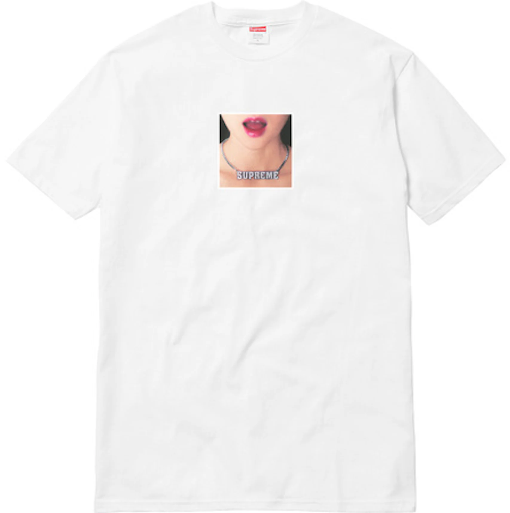 Supreme Necklace Tee White - SS18 - US