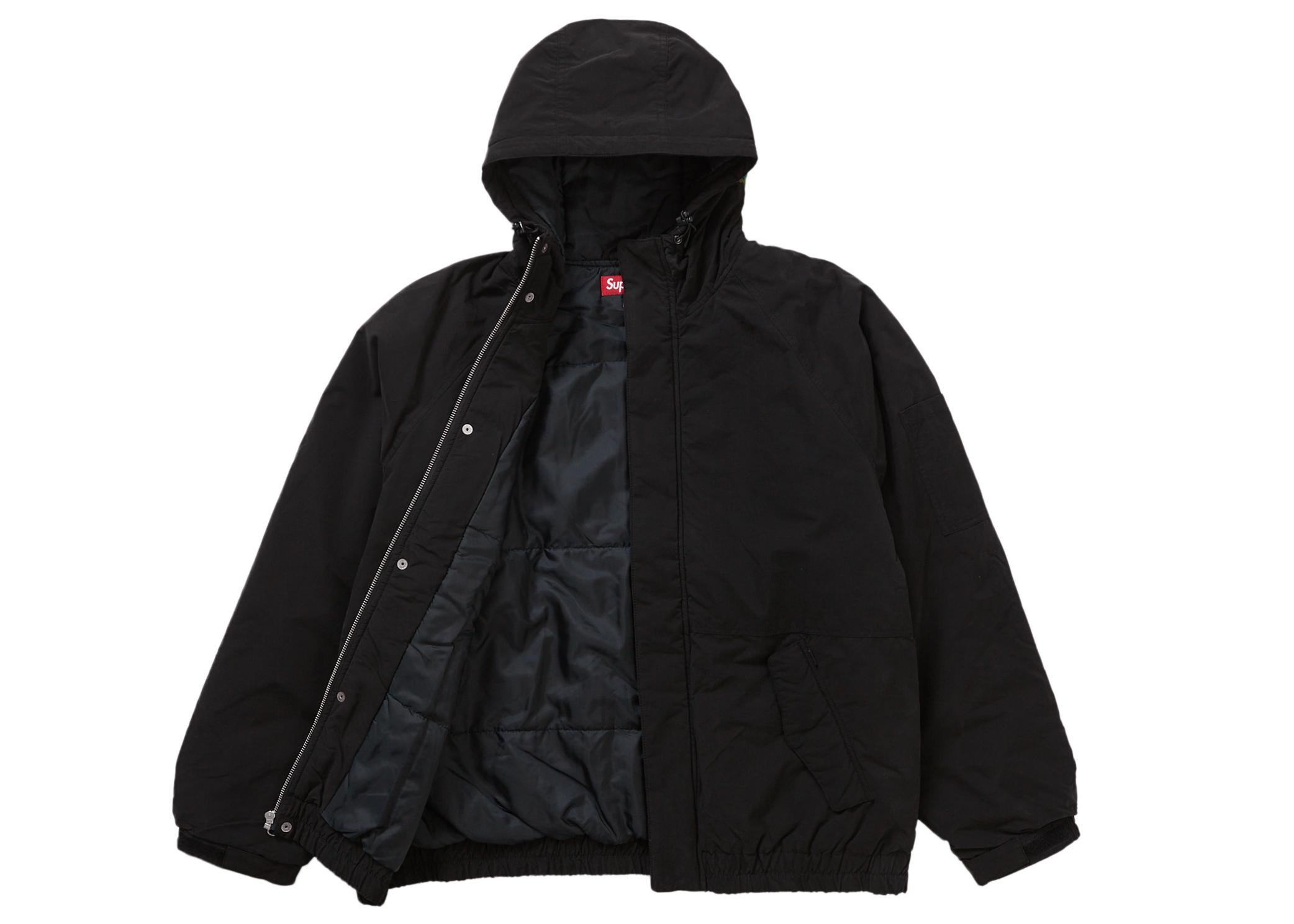 Supreme Needlepoint Hooded Jacket Black メンズ - FW23 - JP