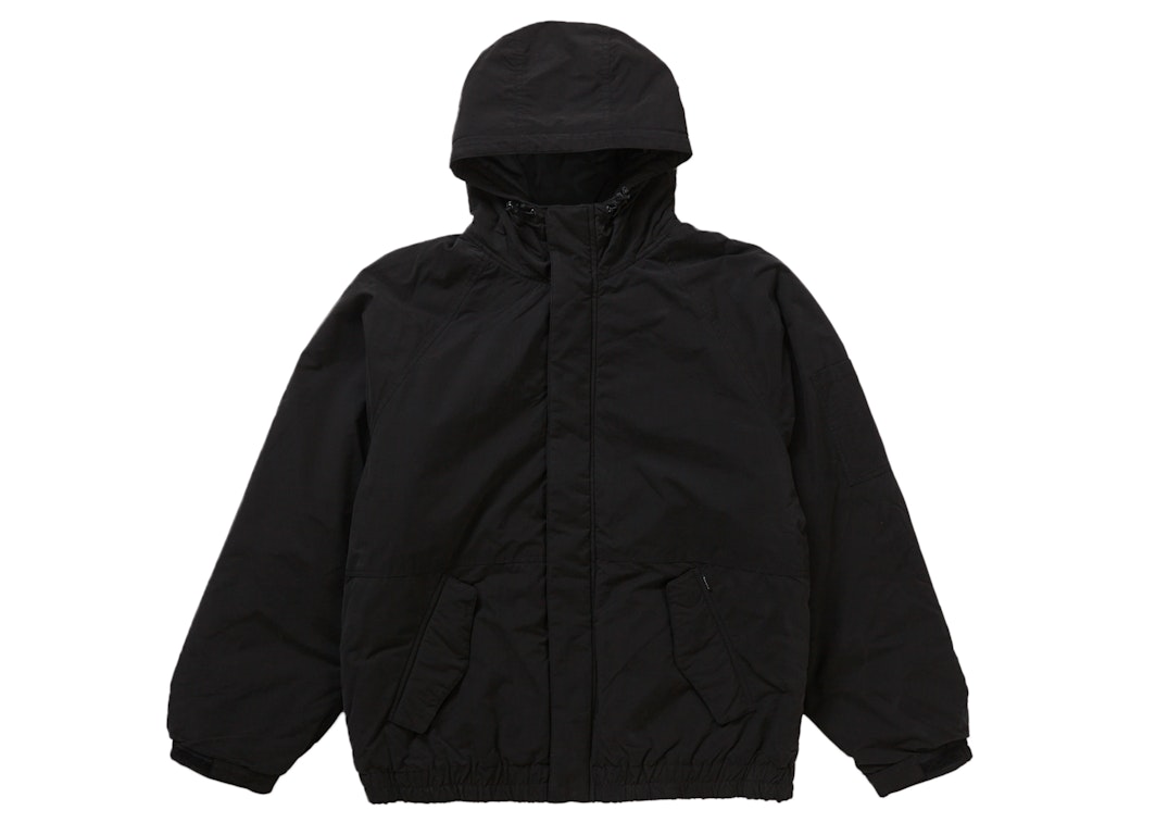 Pre-owned Supreme Needlepoint Hooded Jacket Black