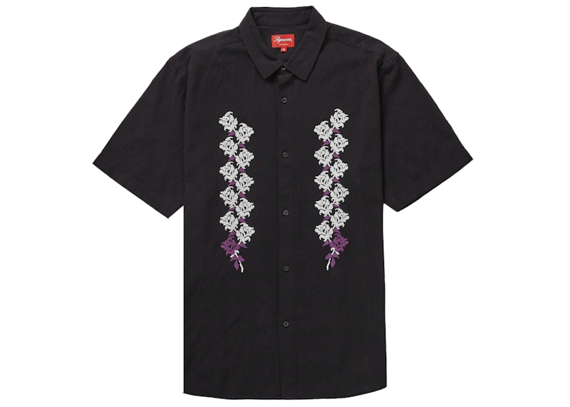 Supreme Needlepoint S/S Shirt Black - SS23 Men's - GB