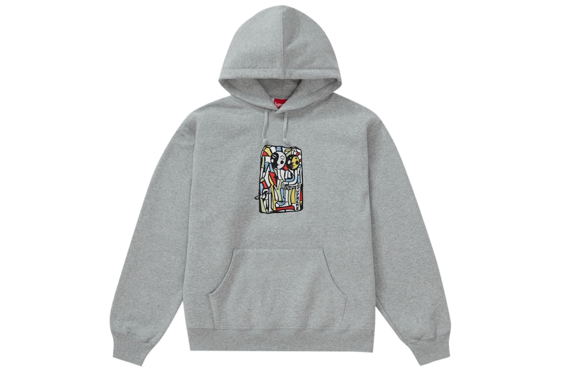 Click to view more detailed imagery on our partner's website Pre-owned Supreme Neil Blender Mosaic Hooded Sweatshirt Heather Grey