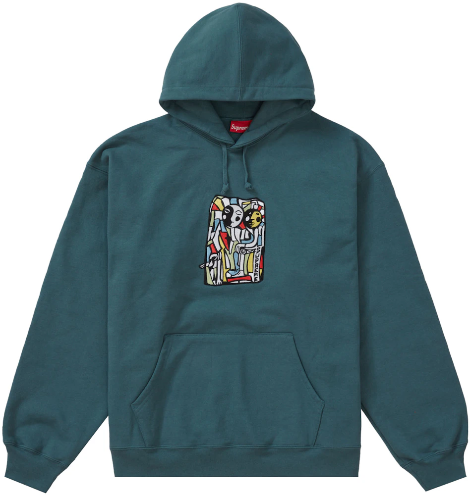 Supreme Neil Blender Mosaic Hooded Sweatshirt Slate Men's - FW23 - US