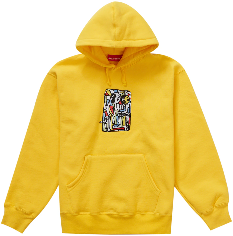 Supreme Neil Blender Mosaic Hooded Sweatshirt Yellow Men's - FW23 - US