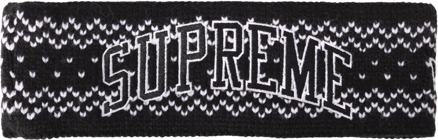 Supreme Fleece Headband Black FW13