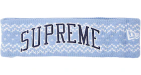 Supreme New Era Arc Logo Headband (FW17) Light Blue
