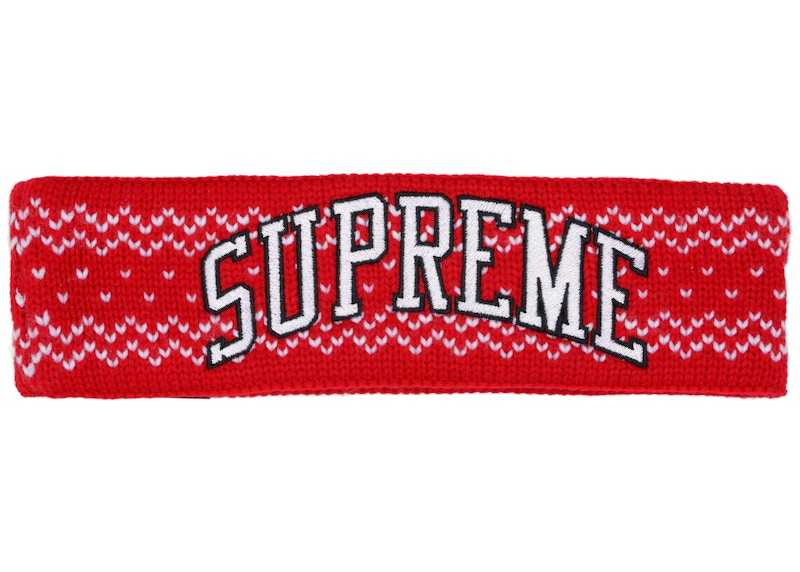 supreme red head band